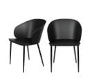 Gigi - Lot De 2 Chaises En Résine Et Métal - Couleur - Noir