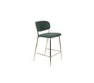 Chaise De Bar En Tissu Vert Foncé