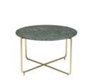 Timpa - Table Basse En Marbre Ø70cm - Couleur - Vert