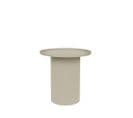 Sverre - Table D'appoint Ronde En Métal Ø45,5cm - Couleur - Blanc Ivoire