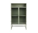 Herbe - Buffet Aux Portes Vitrées En Métal L60cm - Couleur - Vert Amande