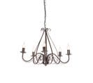 Lustre Classique Brun Rouille 5 Lumières - Giuseppe 5