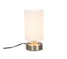 Lampe De Table Moderne Blanche Ronde 12 Cm Dimmable - Milo 2