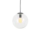 Suspension Scandinave Chrome Avec Verre Clair - Ball 30