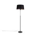 Lampadaire Noir Avec Abat-jour En Lin Noir 45cm Réglable - Parte