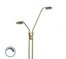 Lampadaire Moderne En Bronze Avec Lampe De Lecture Avec LED - Eva