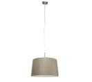 Lampe à Suspension Moderne En Acier Avec Abat-jour 45 Cm Taupe - Combi 1