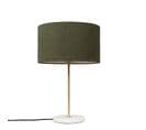 Lampe De Table En Laiton Avec Abat-jour Vert 35 Cm - Kaso