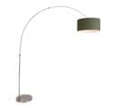 Lampe Arc Acier Abat-jour Vert Mousse 50/50/25 - Xxl