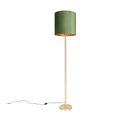 Lampadaire Botanique En Laiton Avec Abat-jour Vert 40 Cm - Simplo