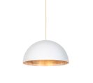 Suspension Industrielle Blanche/or 50 Cm - Magna Eco