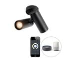 Spot Intelligent Noir 2 Lumières Avec Wifi Gu10 - Scopio Honey