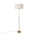 Lampadaire Orientable Bronze Avec Abat-jour Gris Clair 50 Cm - Parte