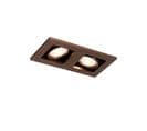 Spot Encastrable Bronze Foncé Rectangulaire 2 Lumières - Qure