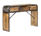 Table Console 120 X 30 X 75 Cm Bois De Manguier Massif