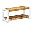 Meuble TV 90 X 30 X 40 Cm Bois Massif De Manguier