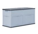 Boîte De Rangement De Jardin 320 L Gris Noir