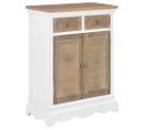 Buffet Blanc 60 X 30 X 80 Cm Bois Massif