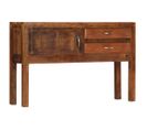 Buffet 118x30x75 Cm Bois De Manguier Massif