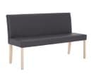 Banc 139,5 Cm Gris Similicuir