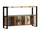 Buffet 120x30x75 Cm Bois De Récupération Solide