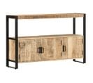 Buffet 120x30x75 Cm Bois De Manguier Solide