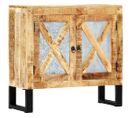 Buffet 80 X 30 X 76 Cm Bois De Manguier Massif