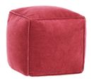 Pouf Velours de coton 40x40x40 cm rose