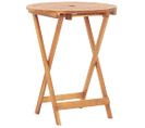 Table Pliable De Jardin 60x75 Cm Bois D'acacia Massif