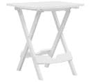 Table Pliable De Jardin 45,5x38,5x50 Cm Blanc