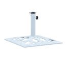 Socle De Parasol Blanc 12 Kg 49 Cm Fonte