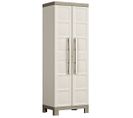 Armoire De Rangement À Étagères Excellence Beige Et Taupe 182 Cm