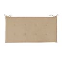 Coussin De Banc De Jardin Beige 100x50x3 Cm Tissu Oxford