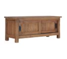 Meuble TV 90x30x35 Cm Bois De Teck Massif