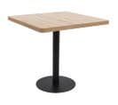 Table De Bistro Marron Clair 80x80 Cm Mdf