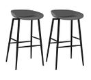 Chaises De Bar Lot De 2 Gris