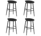 Chaises De Bar Lot De 4 Noir