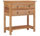 Buffet 78x35x80 Cm Bois De Teck Massif