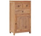 Buffet 50 X 30 X 90 Cm Bois De Teck Massif