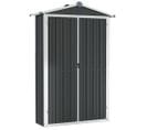 Abri De Jardin Anthracite 116x45x175 Cm Acier Galvanisé