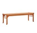 Banc De Jardin 3 Places 150 Cm Bois D'eucalyptus Solide