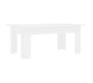 Table Basse Blanc 100x60x42 Cm Bois D'ingénierie
