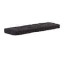 Coussin De Plancher De Palette Coton 120x40x7 Cm Noir