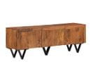 Meuble TV 140x30x46 Cm Bois Massif De Manguier