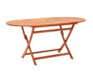 Table De Jardin Pliable 160x85x74 Cm Bois D'eucalyptus Solide