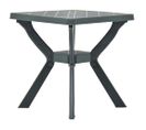 Table De Bistro Vert 70x70x72 Cm Plastique