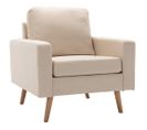 Fauteuil Crème Tissu