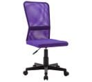 Chaise De Bureau Violet 44x52x100 Cm Tissu En Maille