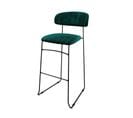 Tabouret De Bar Design Mundo Revêtement En Velours Ignifuge Vert -