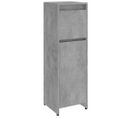 Armoire De Salle De Bain Gris Béton 30x30x95 Cm Aggloméré